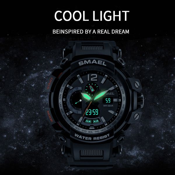 SMAEL Orologi da uomo di marca Orologio da uomo Esercito militare Sport LED Orologio da polso digitale Allarme Data 1702 relogio masculino esportivo militar nuovo top watch