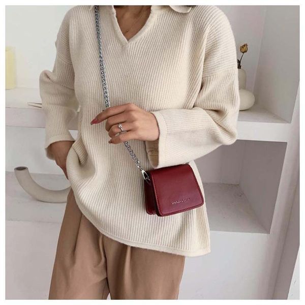 

molave handbags 2020 new fashion solid color chain leather small square bag casual wild shoulder messenger bag handbags luxury