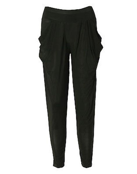 

new ladies fashion casual harem baggy dance sweat pants trousers slacks, Black;white