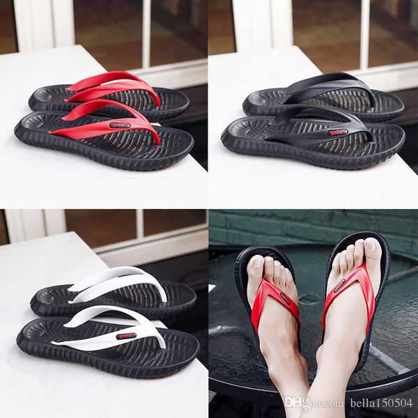 

высокое качество дизайнерские тапочки gear bottoms мужские полосатые сандалии повседневное скольжение летние повседневные тапочки массажные, Black