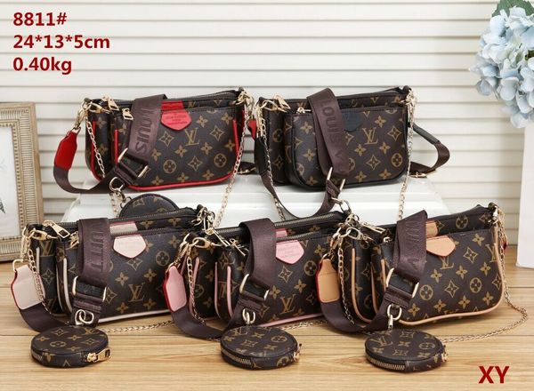 

sell 3 piece set designers bags women crossbody bag pu leather luxury handbags purses designers lady tote shoulder bags coin purse