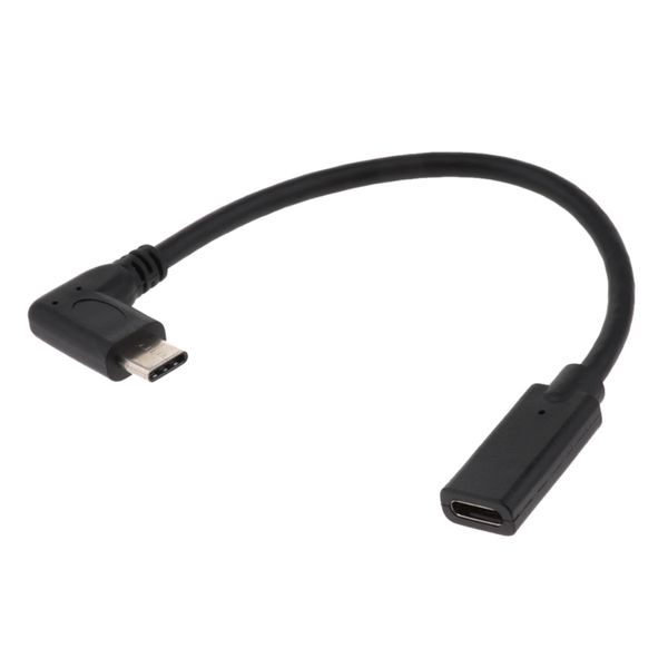 

right angle usb 3.1 type c male to female extension cable data
