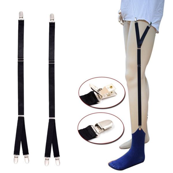 

1 pair elastic leg girdle belt leggings y stirrup style general shirt anti wrinkle uniform shirt braces & supports