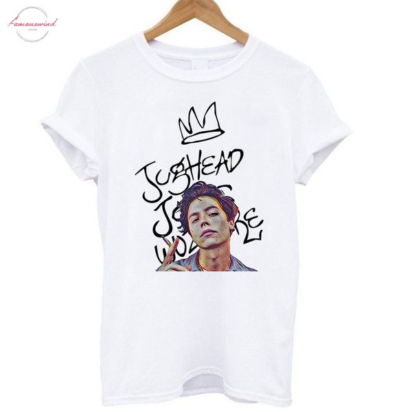 

новые женщины повседневная riverdale плюс размер top fashion jughead с коротким рукавом футболка tee с размер s, , l, xl, 2xl, 3xl, White