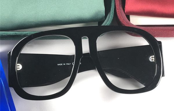 

women man square sunglasses clear glitter frame grey fashion sunglasses for new with box numgg181227-68, White;black