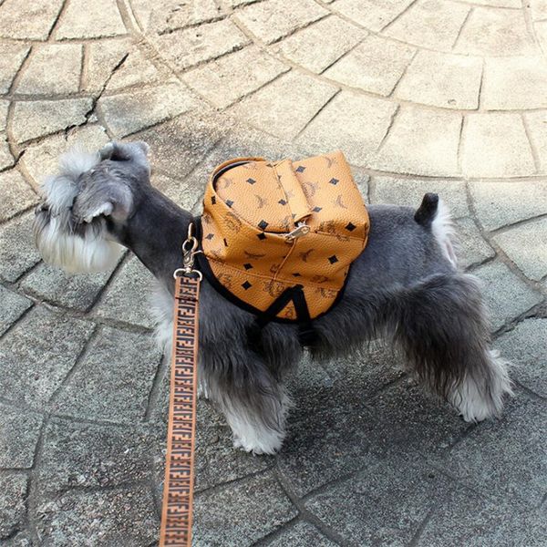 

tide pets backpacks classic printed letter pet shoulders bags outdoor street style pets gifts bag with box