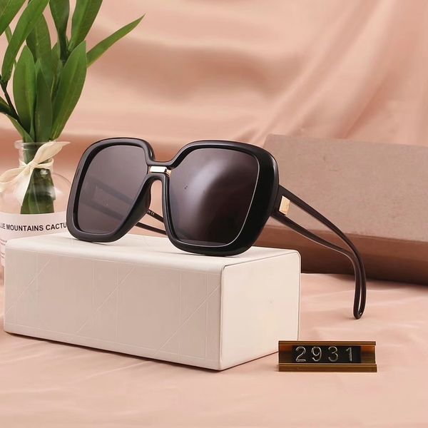 

luxury- design sunglasses 2019 new polarized ladies color conjoined sunglasses with large frame imported polaroid polarized lens 2931, White;black