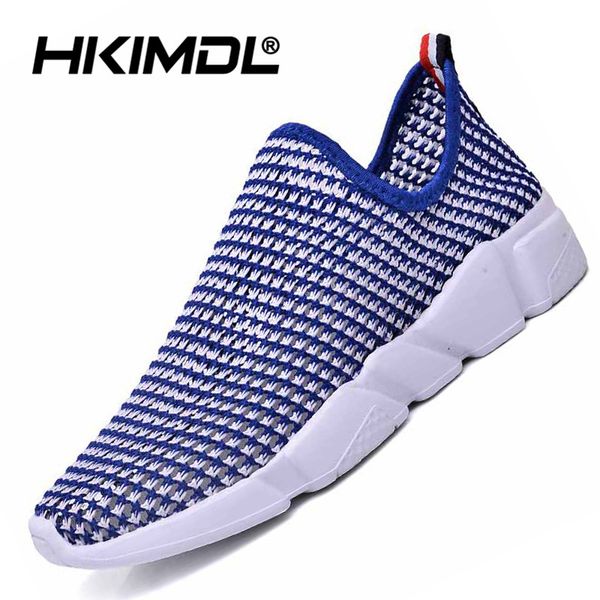 

hkimdl 2019 new summer shoes men beach sandals hollow slippers men flip flops light sandalias outdoor summer chanclas, Black