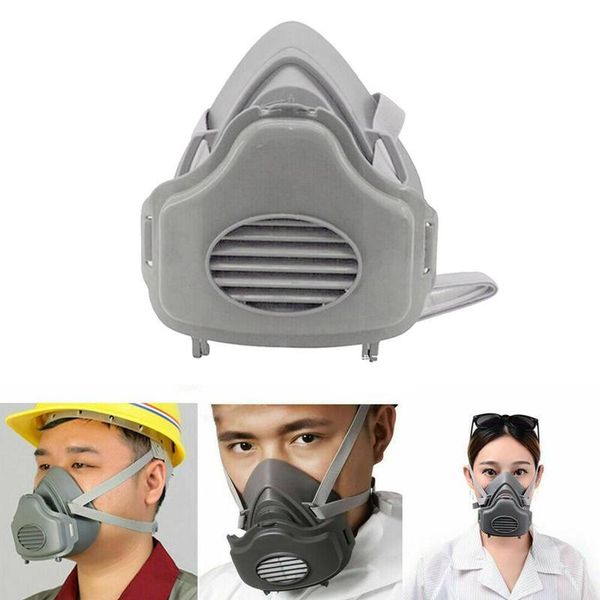 

маски для лица / 10шт 3701cn хлопок половина лица пылезащитная маска анти-промышленное строительство пыль дымка туман безопасности противога