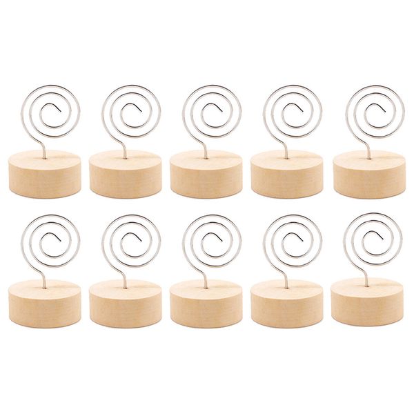 

table wooden base deskparty home frame message card holder p folder ornaments clip decor office birthday