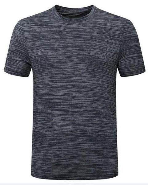 

2019 men's tight clothes running short-sleeved quick-drying t-shirt 5102, Black;blue