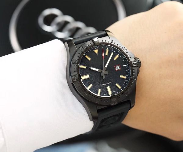 

2018 luxury explosive br, нержавеющая сталь 316l, черный циферблат, полностью автоматические механические мужские часы, бесплатная доставка, Slivery;brown