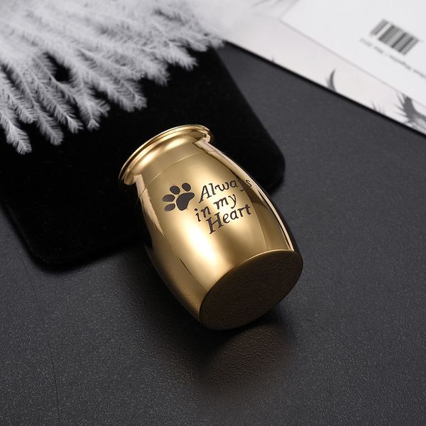 

cremation jewelry for girl boy ''always in my heart' waterproof stylish cremation urn pet/ urn memorial jewelry, Silver