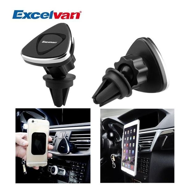 

excelvan ultimate air vent car phone holder, universal vent mount allows 360 degree rotation