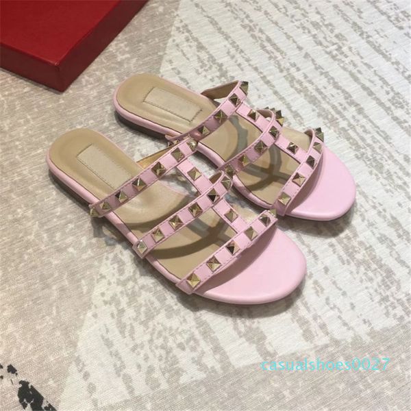 

summer slippers women flip flops buckle strap lady slides mujer womens shoes thong sandals designers fashion c27, Black