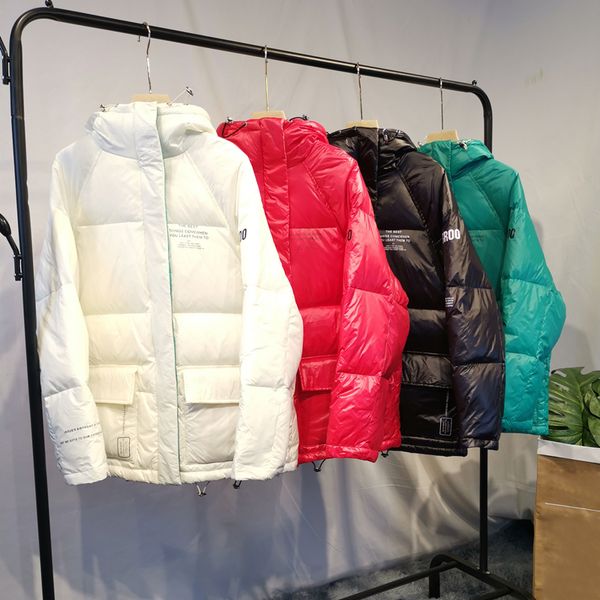 

winter coat women 2019 new female thick outerwear 90% white duck down jacket loose oversize women down parka winter jacket, Black