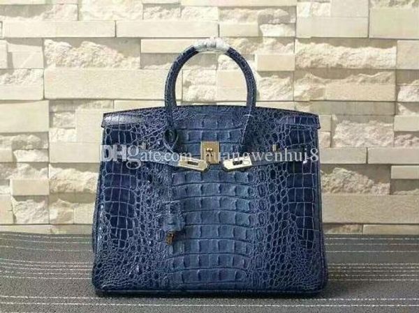 

new fashion designer handbag, brand crocodile leather tote bag, medium size, simple and beautiful boston bag