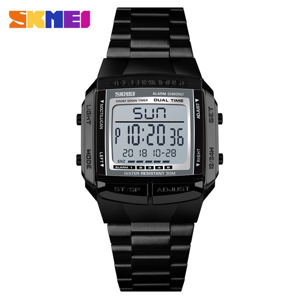 Skmei Sports Watches Waterproof Mens Relógios Top Marca Luxo Relógio Eletrônico LED Relógio Digital Homens Relogio Masculino