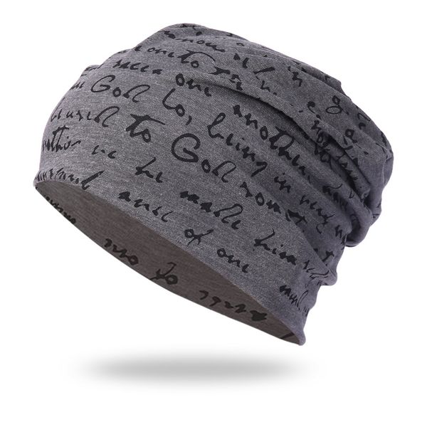 

fashion- stretch beanie hat soft cotton baggy hat chemo hats for men women accessories headgear knitted cap, Blue;gray