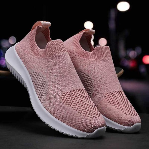 

women sock shoes air mesh breathable walking shoes girls tennis gym sport sneakers female running shoe big size thick sole