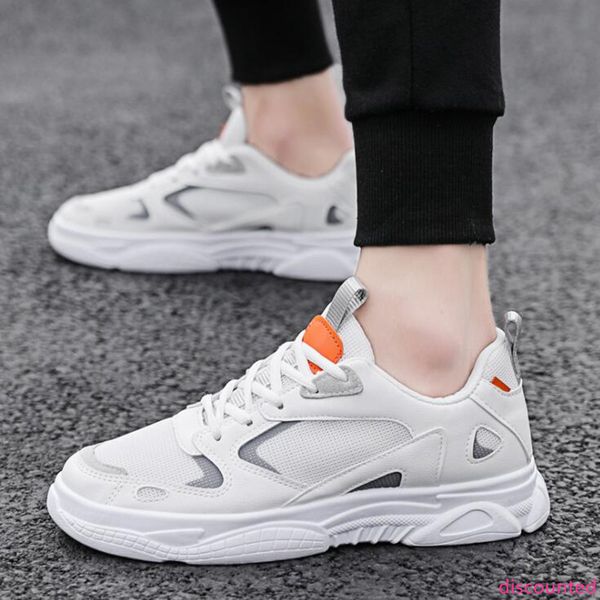 

new men running shoes pure white fashion men trainer breathable black mesh outdoor sport sneaker size 40-44