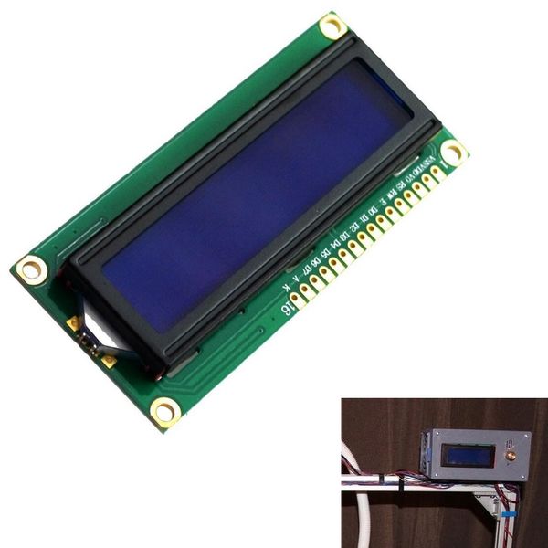 

hho-new dc 5v hd44780 1602 lcd display module 16x2 character lcm blue backlight