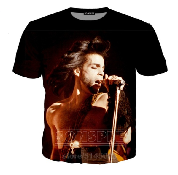

мужская мода мужчины женщины singer prince rogers nelson 3d печать футболки harajuku style tshirt streetwear топы hip hop q1193, White;black
