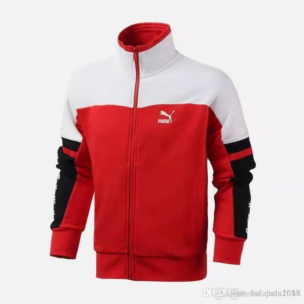 

puma пм толстовки мужские красный толстовка с капюшоном бренд высокое качество осень тонкий водонепроницаемый ткань мужчины спортивная молни, Black