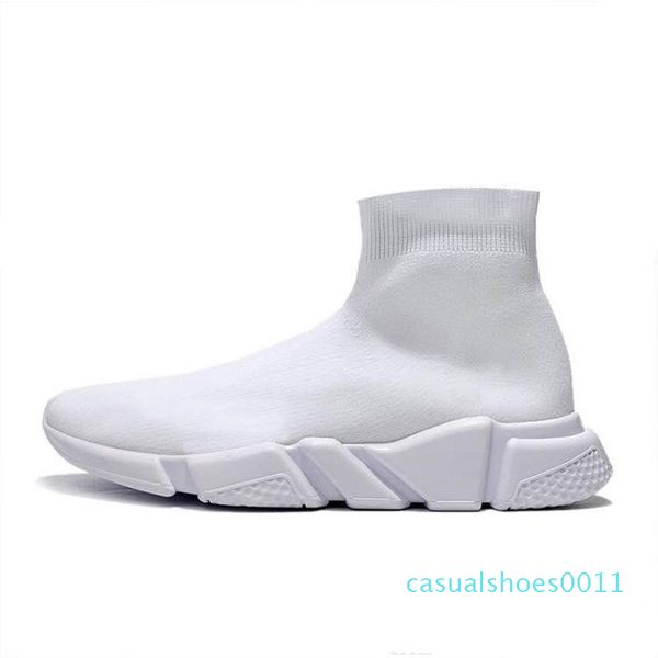 

2020 designer sock speed trainer triple platform shoe black white men women fashion sneakers glitter fashion mens casual shoes 36-45 c11