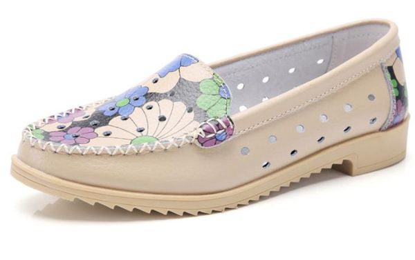 

women casual shoes leather comfortable non-slip flats women's shoes 1258, Black