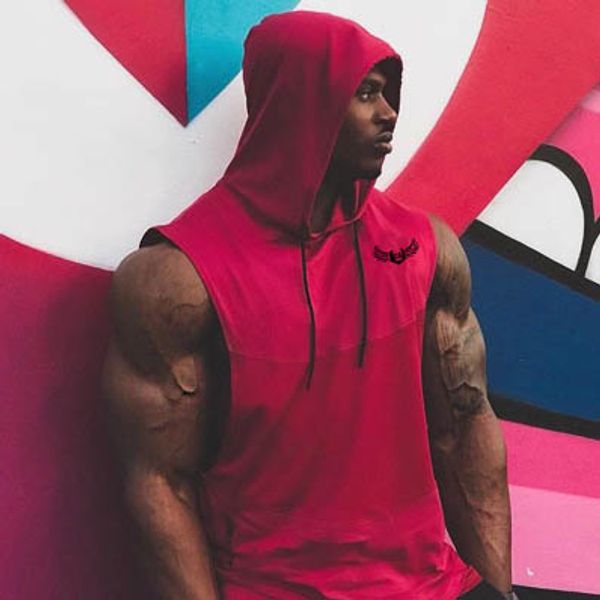 

mens designer sleeveless t-shirts summer sports vest men printed sleeveless pullover hoodie boys outdoor tees clothing 2020 new arrival, White;black