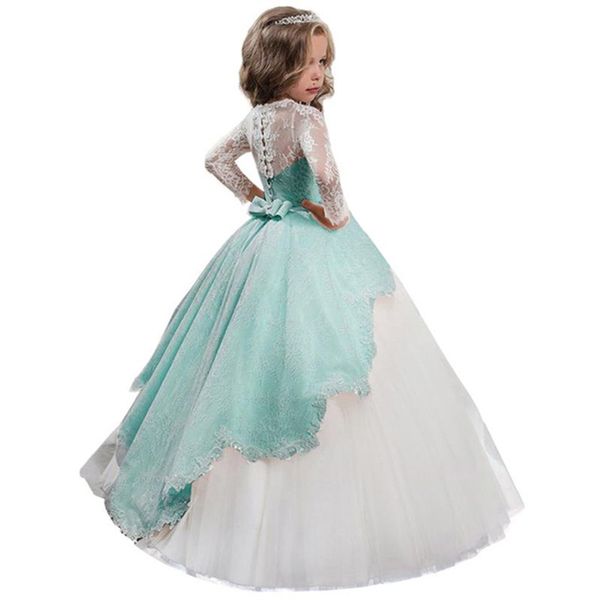 

2019 evening party flower girl dresses for wedding first communion princess pageant dress baby costume vestido comunion, Red;yellow