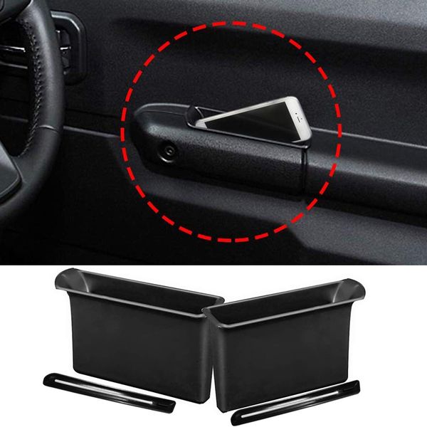 

front row door side storage box handle pocket armrest phone container for jimny 2019 2020 accessories