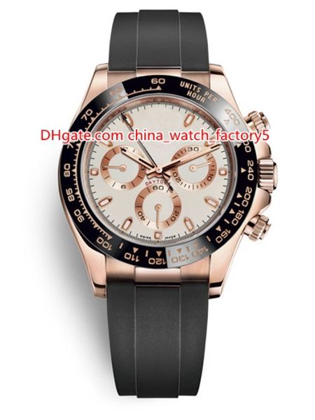 

10 style elling 40mm cosmograph 116518 116515 116500 no chronograph ceramic bezel rubber bands automatic mens watch watches, Slivery;brown