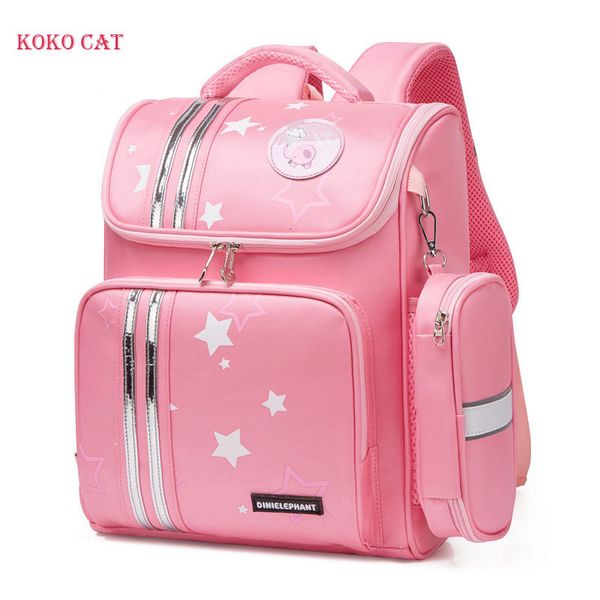 

1-3 grade school primary for girls children orthopedic backpack kids cartoon waterproof book bag mochila infantil escolares