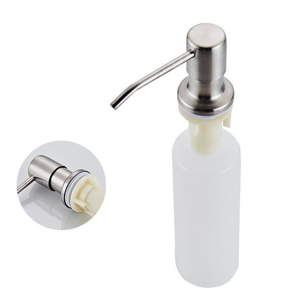 

practical bath hand sanitizer pump bottles 304 stainless steel heads plastic soap dispenser empty liquid makeup bottle of household 6 5wm e1