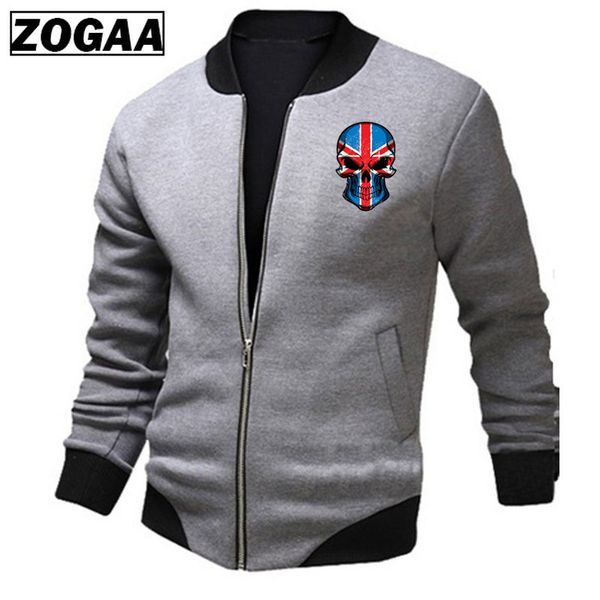 

3d skull men jackets spring jackets male streetwear coats men's zipper jacket casual streetwear hip hop slim fit coat zogaa, Black;brown
