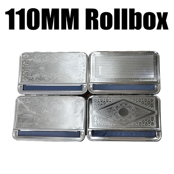 Metall-Rollbox-Zigarette, 110 mm, Maschinenarbeiter-Aufbewahrungsbox, tragbar, innovatives Kraut-Tabak-Vorroll-Roll-Rauchwerkzeug