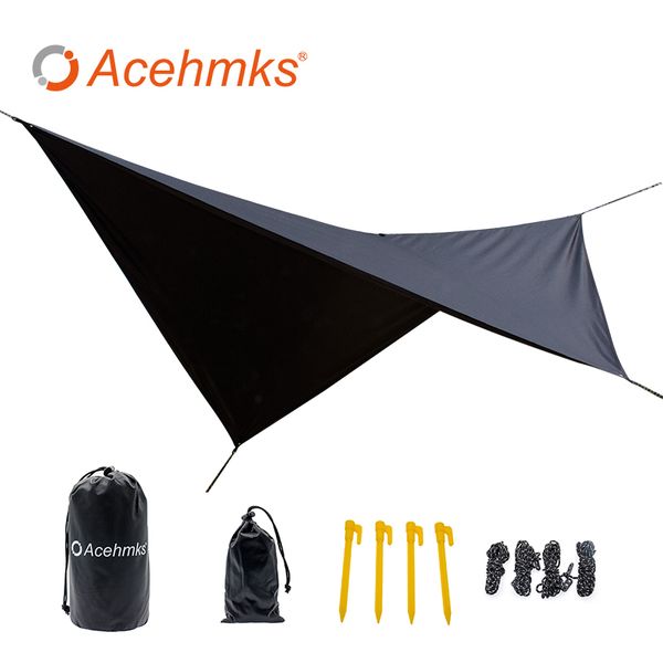 

waterproof hammock tarp rain 11*10 feet outdoor camping tent sun shelter for camping hammock outdoor furniture acehmks