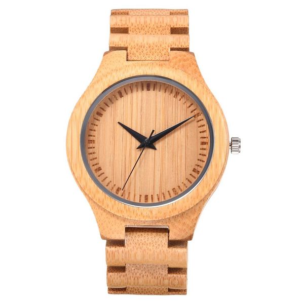 

minimalist full wooden watches women men bamboo wood bracelet fashion creative quartz wristwatch date male clock erkek kol saati, Slivery;brown