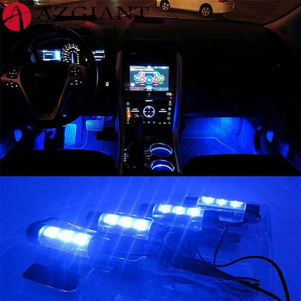 2019 Azgiant Car Blue Interior Decorative Light Ajustable 4x 3 Leds 12v Foot Lamp Ty 780 Car Inside Atmosphere Lamp From Miniputao 21 53
