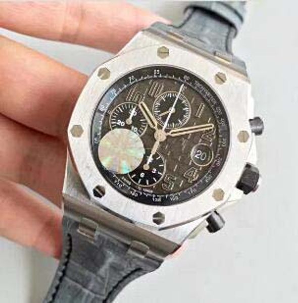 

selling fashion brand factory chronograph watch 7750 movement 42mm automatic waterproof sapphire glass date luxury mens wristwatches, Slivery;brown