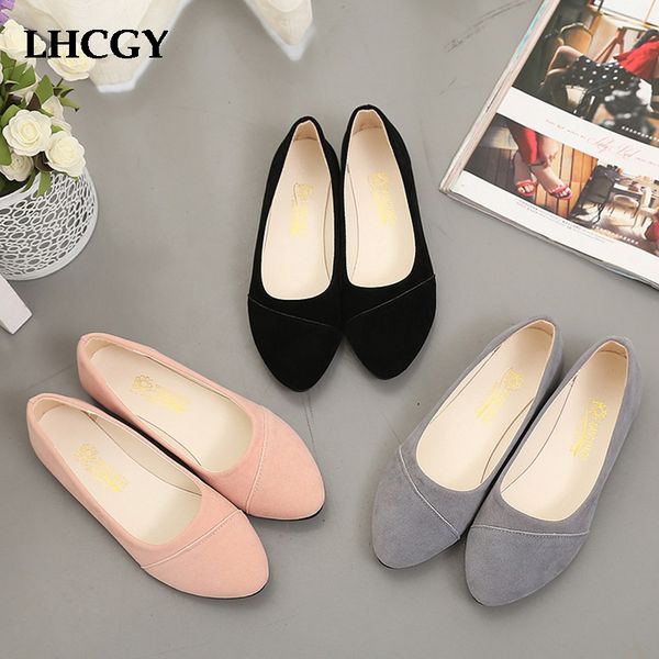 

spring autumn women shoes slip on flat shoes woman flats black loafers ballet flats flock ladies casual zapatos mujer 7665