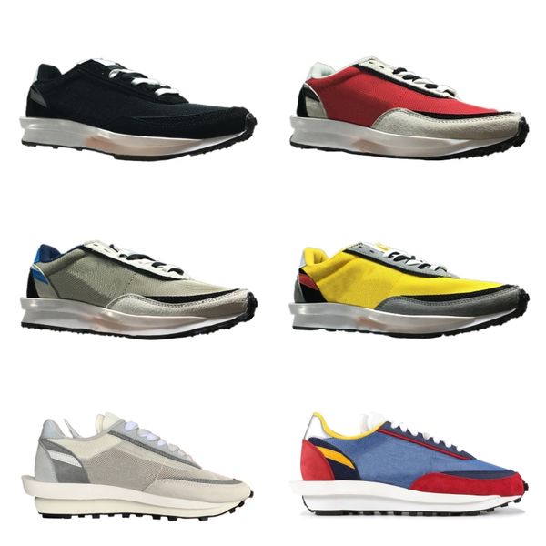 

running ldv shoes double banner sneakers trainers women mens yellow green pink grey red new 2019 mesh shoes with box