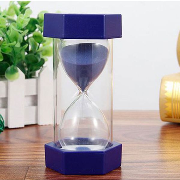 

hexagonal hourglass sandglass drop resistance sand timer game kitchen timer 5/10/15/mins sand clock deskornaments household