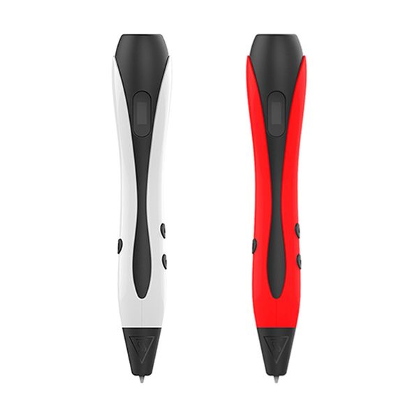 

b661 жк-дисплей 3d печать pen abs / pla diy smart 3d рисование ручки maker art magic pen с нитью дети подарок инструмент образования, Black;red