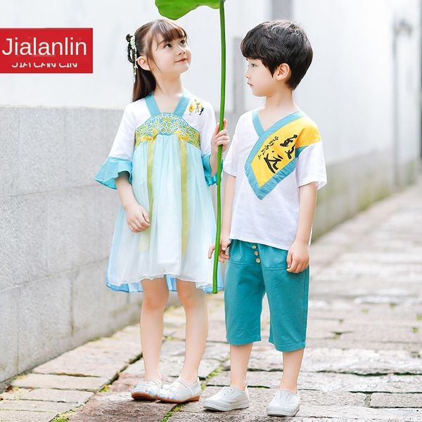 

61 children's performance clothes primary school suit kindergarten uniform class uniform graduation primary and secondary school studen, Red