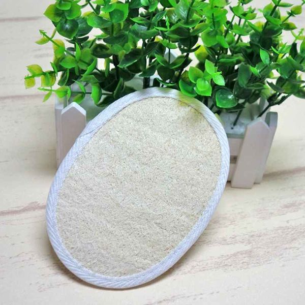 

6 packs exfoliating loofah pads,100% natural loofah sponge scrubber brush close skin for men and women,perfect for bath spa