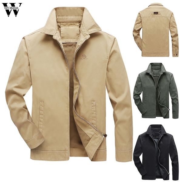 

womail jackets men autumn fashion casual zipper jacket sportswear windbreaker bomber jacket and coats outwear loose 5xl 731, Black;brown