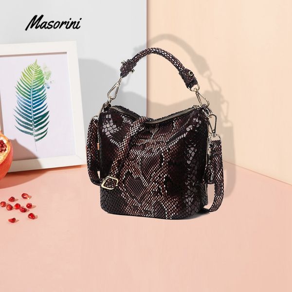 

crossbody bags for women pu leather handbags fashion handbag women shoulder bag large capacity snakeskin pattern